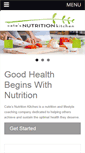 Mobile Screenshot of catesnutrition.com